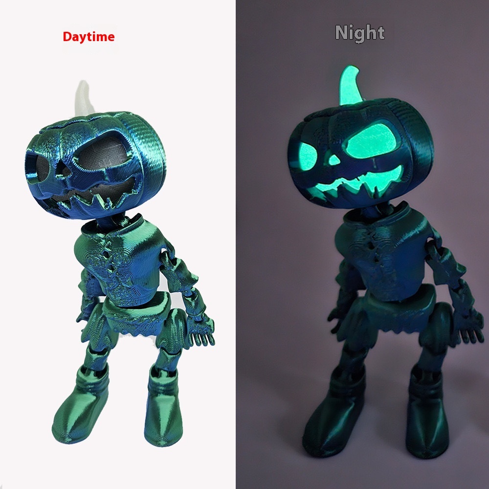 Zombie Pumpkin Man Luminous Rainbow Color - Image 9