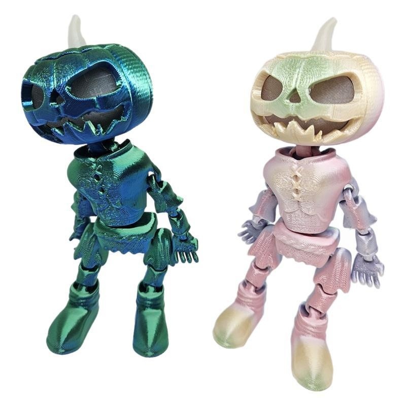 Zombie Pumpkin Man Luminous Rainbow Color - Image 6