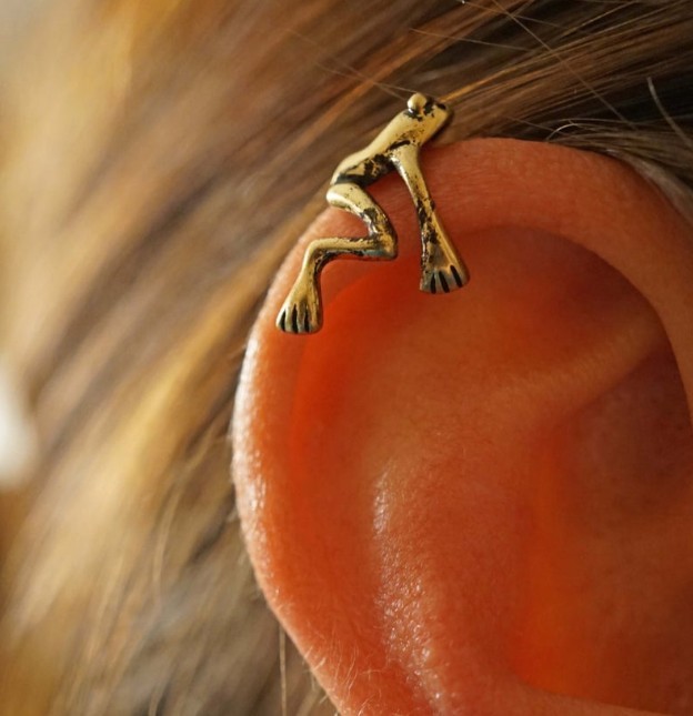 Little Frog Earrings Vintage Tree Frog Earrings - Image 3